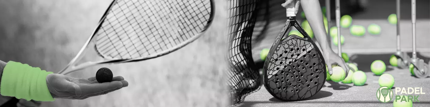 Squash vs Padel racket 